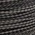 Black & Gray Leather Bolo Cord