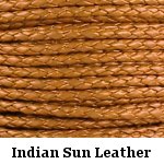 Indian Sun Braided Leather Bolo Cord