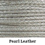Pearl Braided Leather Bolo Cord
