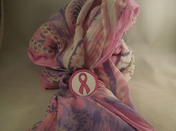 Breast Cancer Scarf Clip