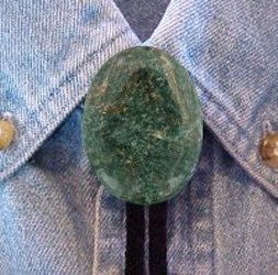 Naked African Jade Bolo Tie