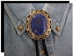 Lapis Lazuli Antique Design Bolo Tie