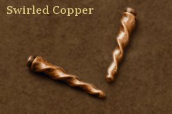 Swirled Copper Bolo Tips