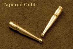 Tapered Gold Bolo Tips