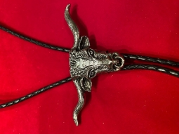 Long Horn Steer Bolo Tie