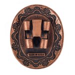Antique Design Bolo Slide - Copper, Back