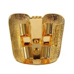Classic Cowboy Bolo Slide - Gold, Back