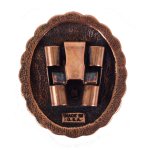 Concho Style Bolo Slide - Copper, Back