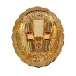 Concho Style Bolo Slide - Gold, Back