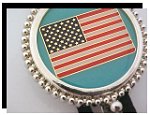 American Flag Bolo Tie