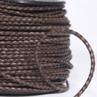 Braided Leather Cord, 10 Meter Spool, Regular Colors