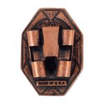 Bezel Edge Bolo Slide - Copper, Back