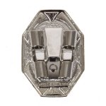 Bezel Edge Bolo Slide - Silver, Back