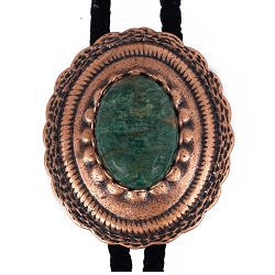 African Jade Concho Style Bolo Tie