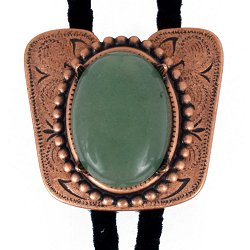 Aventurine Classic Cowboy Bolo Tie