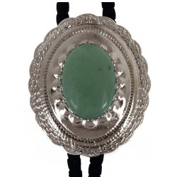 Aventurine Concho Style Bolo Tie