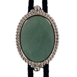 Aventurine Premium Beaded Edge Bolo Tie