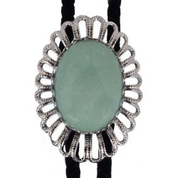 Aventurine Wire Design Bolo Tie