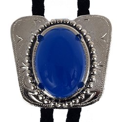 Blue Onyx Classic Cowboy Bolo Tie