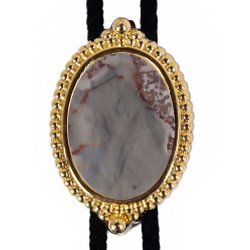 Crazy Horse Premium Beaded Edge Bolo Tie