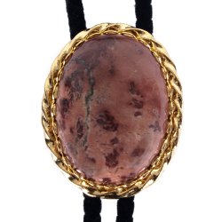 Crazy Horse Twisted Edge Bolo Tie