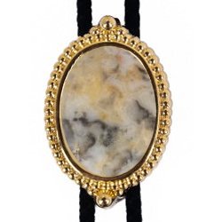 Crazy Lace Premium Beaded Edge Bolo Tie