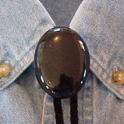 Naked Black Onyx Bolo Tie