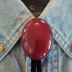 Naked Carnelian Bolo Tie