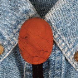 Naked Red Jasper Bolo Tie