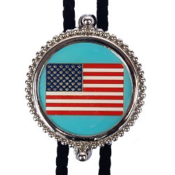 American Flag Bolo Tie