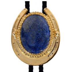 Lapis Lazuli Horseshoe Design Bolo Tie