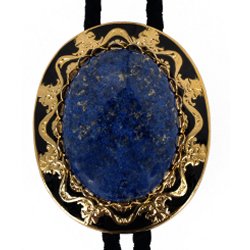 Lapis Lazuli Antique Design Bolo Tie