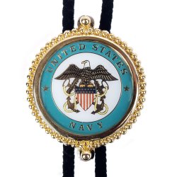 Navy Bolo Tie