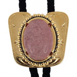 Rhodonite Classic Cowboy Bolo Tie