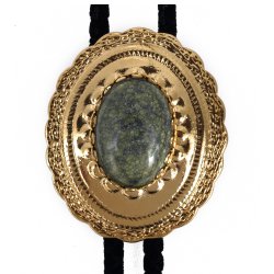 Russian Serpentine Concho Style Bolo Tie