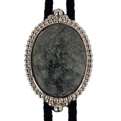 Russian Serpentine Premium Beaded Edge Bolo Tie