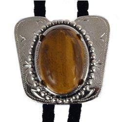 Tiger Eye Classic Cowboy Bolo Tie