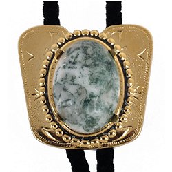 Tree Agate Classic Cowboy Bolo Tie