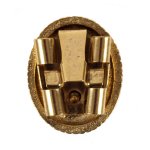 Rope Edge Bolo Slide - Gold, Back