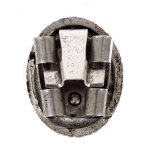 Rope Edge Bolo Slide - Silver, Back