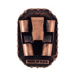 Scalloped Edge Bolo Slide - Copper, Back