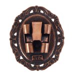 Antique Scroll Bolo Slide - Copper, Back