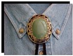 Aventurine Antique Design Bolo Tie