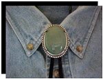 Aventurine Beaded Edge Bolo Tie