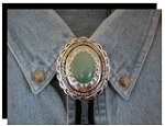 Aventurine Concho Style Bolo Tie