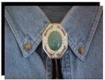 Aventurine Bezel Edge Bolo Tie