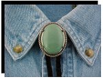 Aventurine Rope Edge Bolo Tie