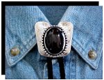 Black Onyx Classic Cowboy Bolo Tie