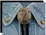 Crazy Horse Rope Edge Bolo Tie