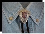 Crazy Horse Filigree Style Bolo Tie